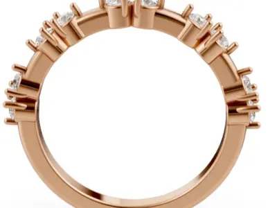 Exquisite Diamond Band 3D print model