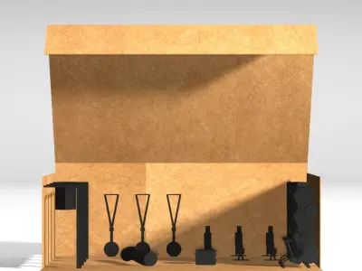Crossfit room model for diy Free 3D print model