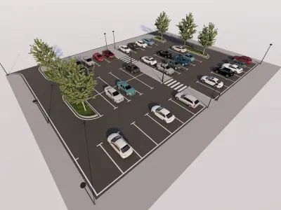 Parking-Parking Lot 3D model
