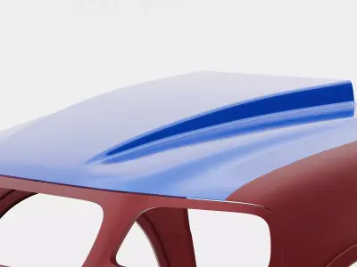 10th Gen F-150 Cowl Hood 3D model