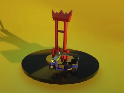 TUKTUK In BANGKOK THAILAND 3D model