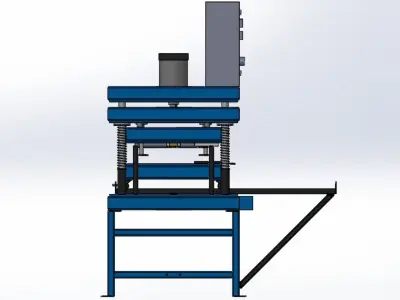 Yoga mat press machine 3D print model