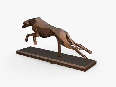 Italian Greyhound dog 3D print model