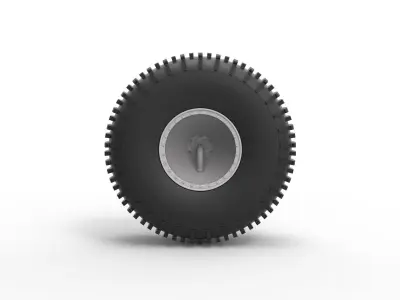 Offroad wheel 38 Scale 1 to 20 3D print model