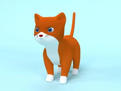 Cat Cartoon 3D model