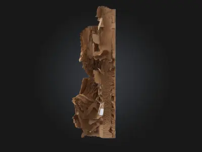 Cardboard Masterpiece  Creativity in Corrugated Form 3D model