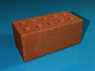 Brick with holes in it 3D model