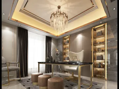 Luxury interior 3D model