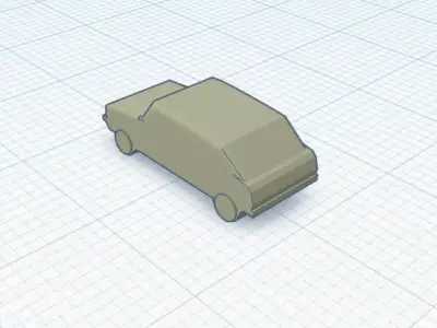 Low poly toy car Low-poly 3D model