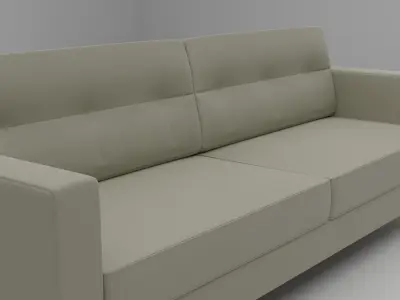Sofa 3D two seater 3D model