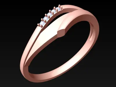 Diamond Ring - Womens Rings - N420223 Free 3D print model