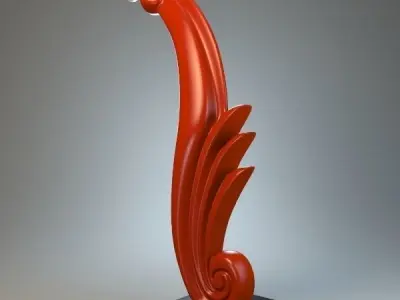 Sea Horse Sculpture 3D model