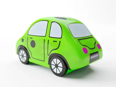 Toy Car Low-poly 3D model