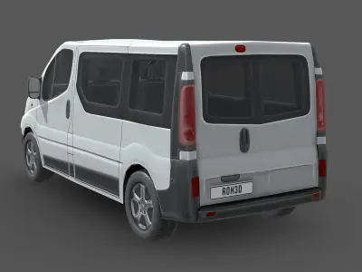 Renault Trafic 2013 Low-poly 3D model