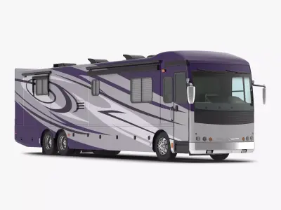 Recreation Vehicle Generic Simple Interior 3D model