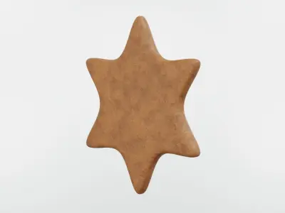 Gingerbread Christmas Cookie 05 3D model