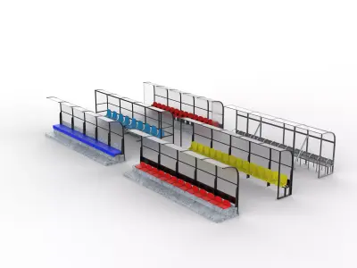 Soccer Bench  3D model