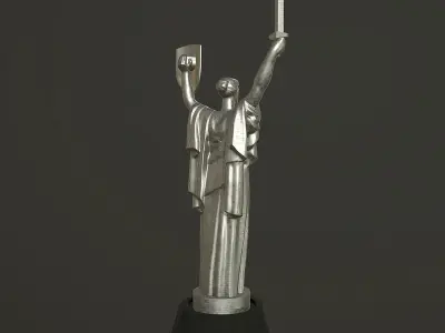 Mother motherland Low-poly 3D model