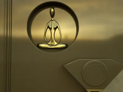 yoga door  3D model