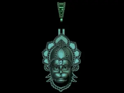 hanumanji pendant 3D print model
