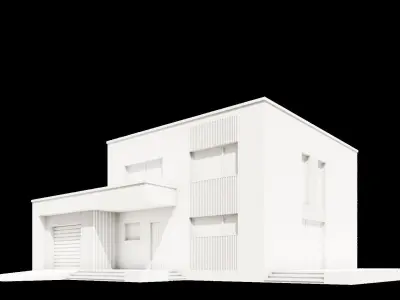 Modern House ID078 3D model