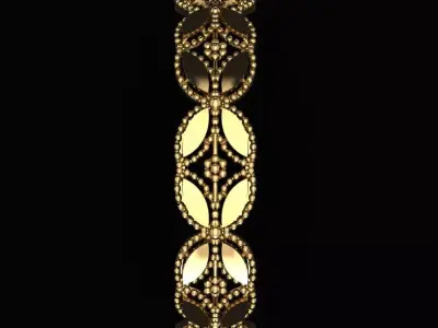 Arabic Tire Ring 3D print model