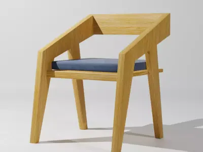 Plywood chair Free 3D model