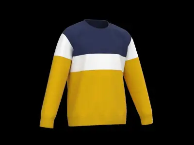 Kids male long sleeve 3D model