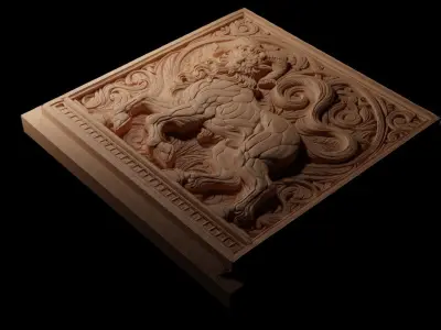 Satyr CNC 3d Print High Relief Sand Casting 3D print model