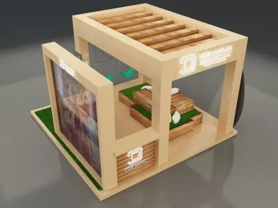 Booth Exhibition Stand a149 3D model