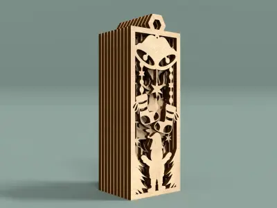 Play deco For Christmas Low-poly 3D model