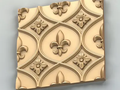 Wall panel 024 3D model