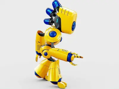 TOY BOT LOOPY  Rigged for Unreal Engine - Unity - MIXAMO  3D model
