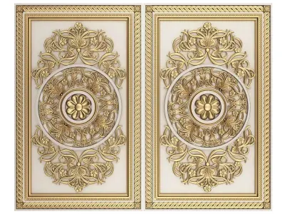 Backgammon Set Collection 02 Low-poly 3D model