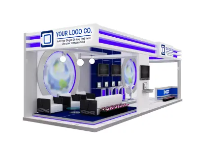 Booth Exhibition Stand a563a 3D model