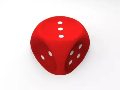 Dice Toy Low-poly 3D model