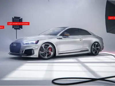 Audi RS5 Coupe - Unreal and Blender Project 3D model