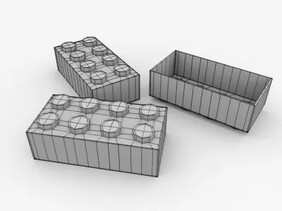 Brick Toy 3D model