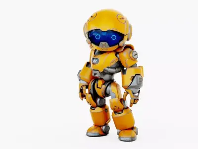 ROBO ZERO-X  Rigged for Unreal Engine - Unity - MIXAMO 3D model