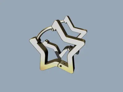 Star Earring - Arete estrella  3D print model