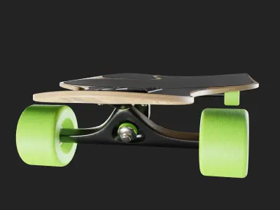 Longboard freeride 3D model