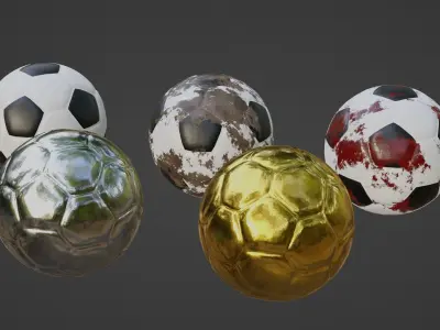 Soccer Balls 3D model