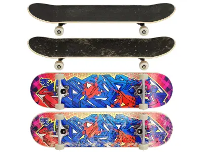 Skateboard 3D model 10
