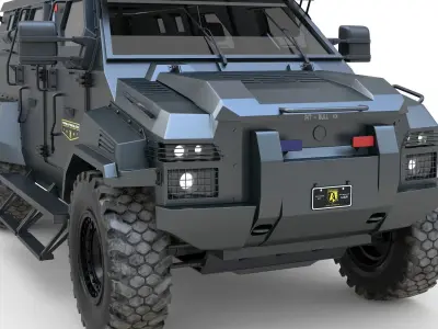 Pit-Bull VX SWAT Truck 3D model