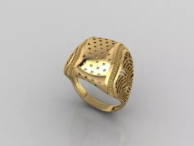 Women Plain Ring Ready STL Models Womens Ring 3d models 3D print model 43