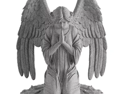 angel prayer 3D model