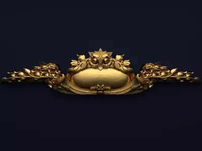 Classic decor ornament v-3D model 40 3D model