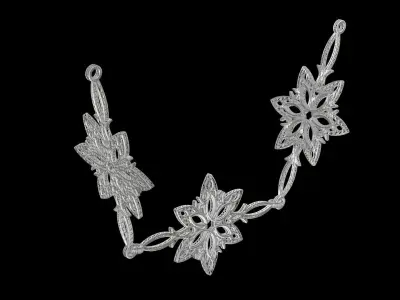 Snowflakes CHAIN 3D model