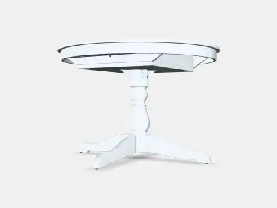 INGATORP Extendable table 1 Low-poly 3D model