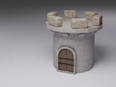 TowerX Low-poly 3D model